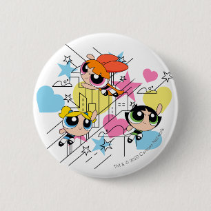 Powerpuff Girls Townsville Mönster Knapp