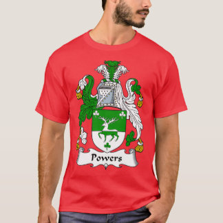 Powers Coat of Arms Family Crest T Shirt