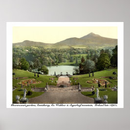 Powerscourt Gardens, Wicklow Ireland Poster