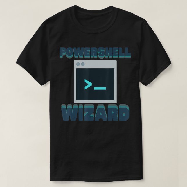 PowerShell-guiden T Shirt (Design framsida)