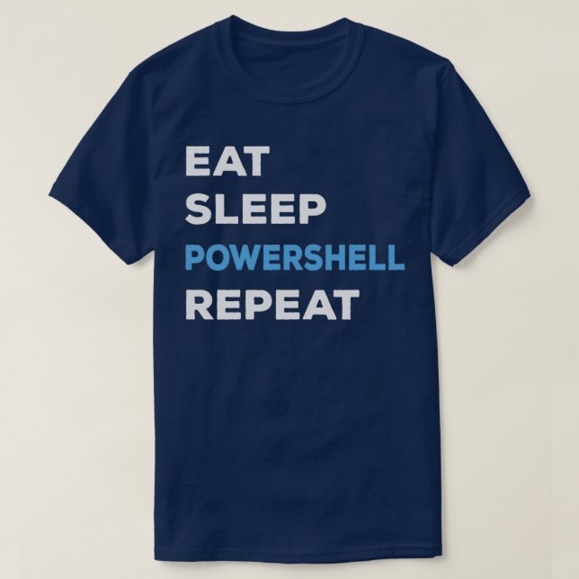 PowerShell i viloläge Upprepa Balsambalansen T Shirt (Design framsida)