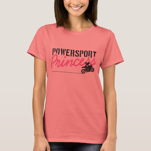Powersport Princess Women's Motorycle T-shirt (Framsida)