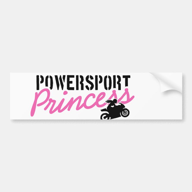 Powersport Princessbildekal Bildekal (Framsidan)