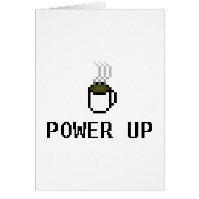 powerup hälsningskort (Framsidan)