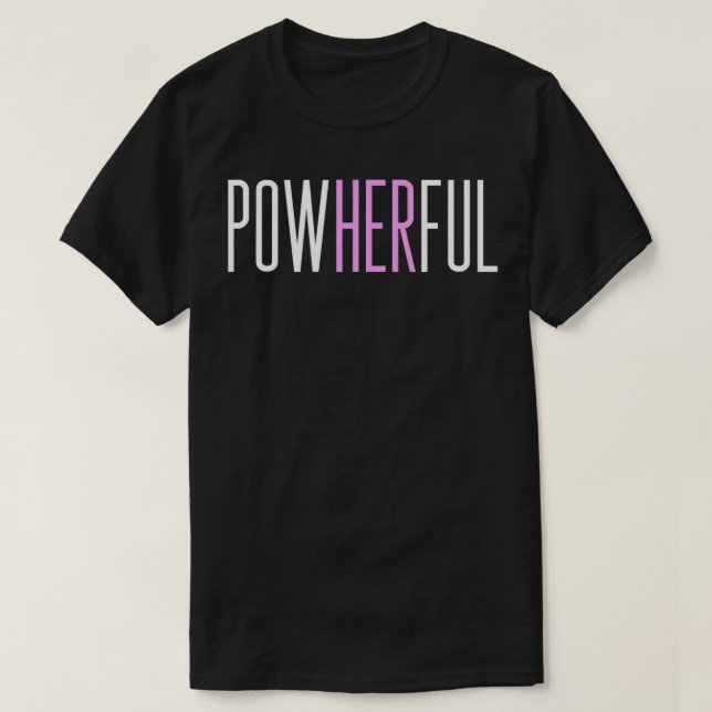 Powherful Women Feminist  T Shirt (Design framsida)