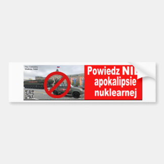 Powiedz NIE nuklearnej apokalipsie Bildekal