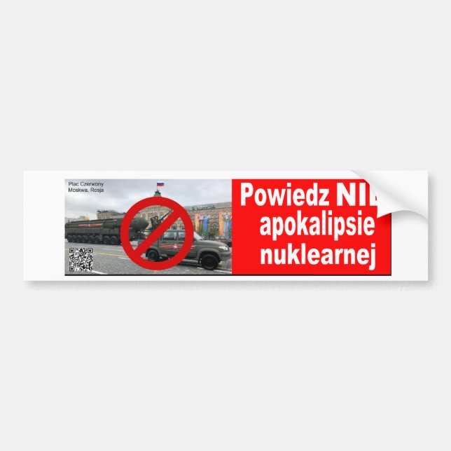 Powiedz NIE nuklearnej apokalipsie Bildekal (Framsidan)