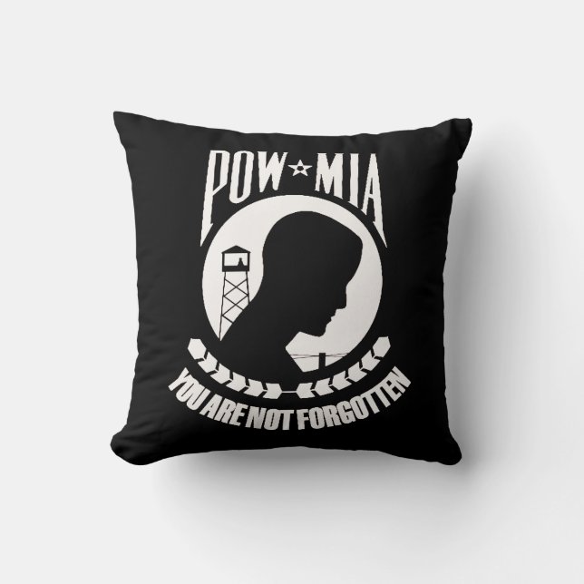 "POWMIA-dekorativ kudde ", (Framsida)