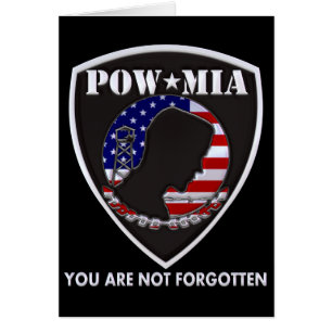 POWMIA - Skydda Hälsningskort