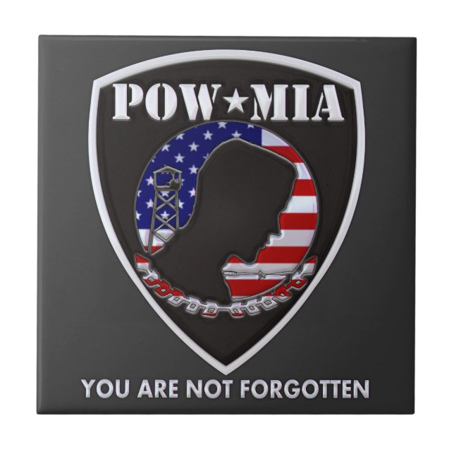 POWMIA - Skydda Kakelplatta (Framsidan)