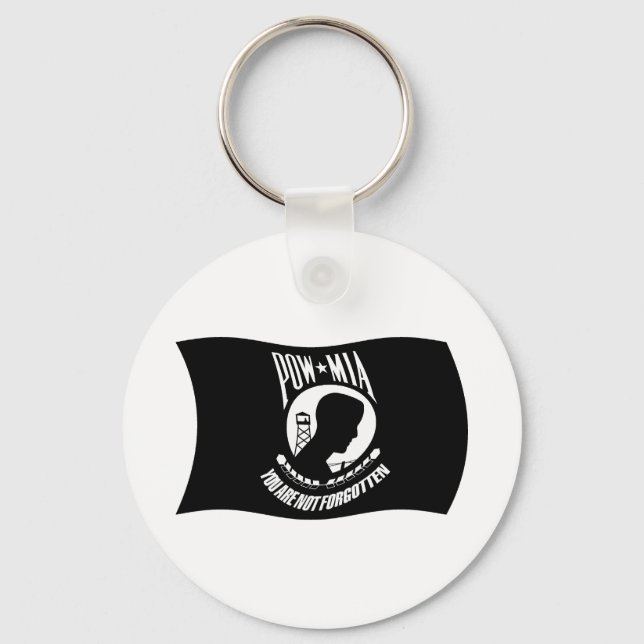 POW's & MIA's Flagg Nyckelring (Framsida)