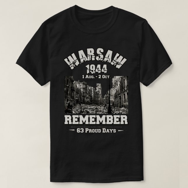 Powstanie warszawskie 1944 t shirt (Design framsida)