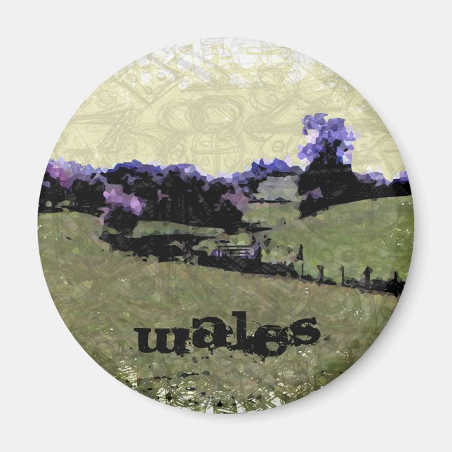 Powys Doodle Magnet (Framsidan)