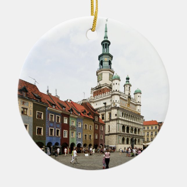 Poznań Polen Julgransprydnad Keramik (Framsidan)