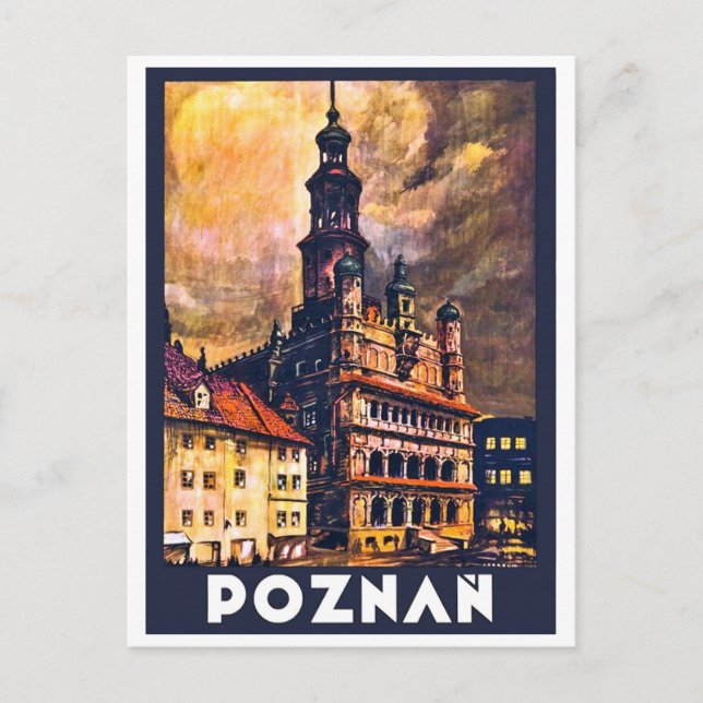 Poznańs innerstad vykort (Framsida)