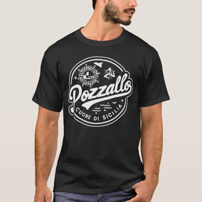 Pozzallo Cuore Di Sicilia Sicilian T Shirt (Framsida)