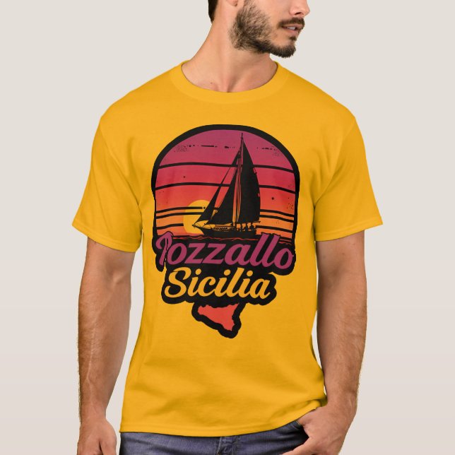 Pozzallo Sicilia T Shirt (Framsida)
