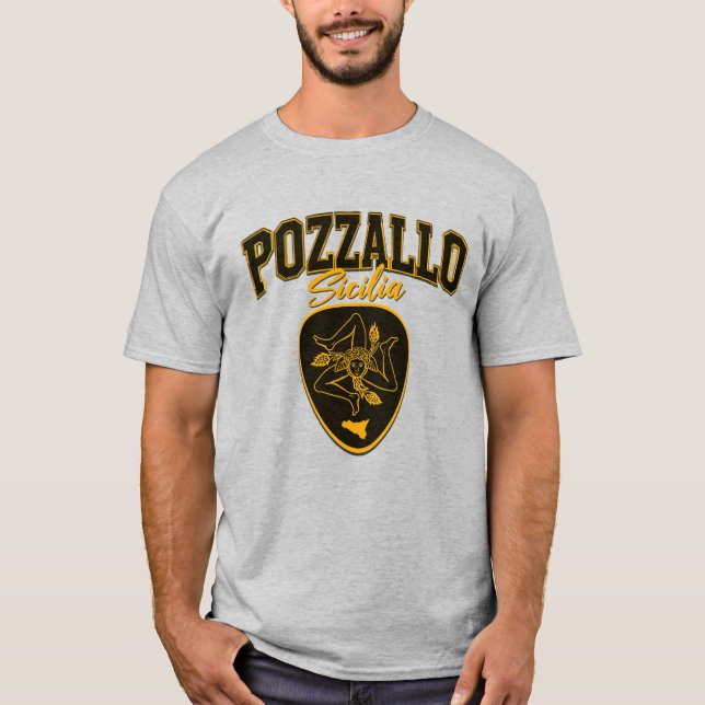 Pozzallo Sicilia  T-Shirt (Framsida)