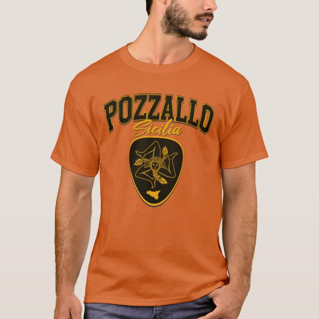 Pozzallo Sicilia  T-Shirt (Framsida)