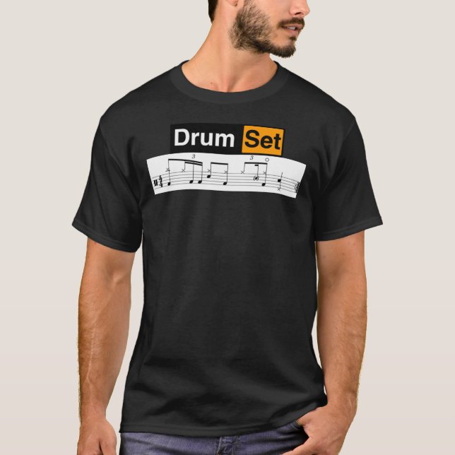PP Hub Drum Intro Music Classic T-Shirt (Framsida)
