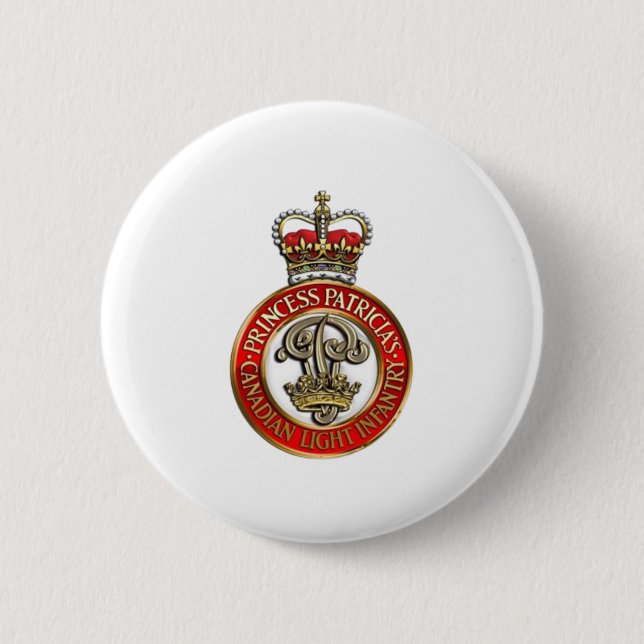 PPCLI-kapp-bricka på vit baksida Knapp (Framsida)