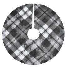 Pput Check Tartan Black White Farmhouse Modern