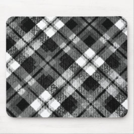 Pput Check Tartan Black White Farmhouse Modern Musmatta