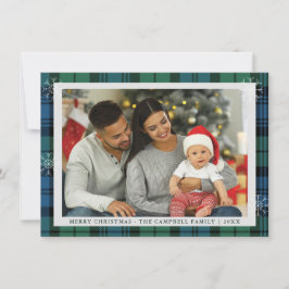 Pput Family Photo Campbell Tartan jul Julkort