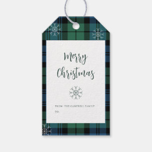 Pput Festive Family Campbell Tartan Presentetikett