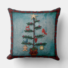 Pput Gräns | Folk Art Julgran Kudde