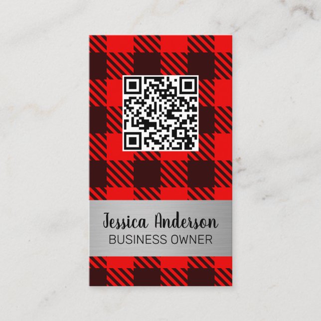 Pput Mönster | QR-sökning | Visitkort (Framsida)