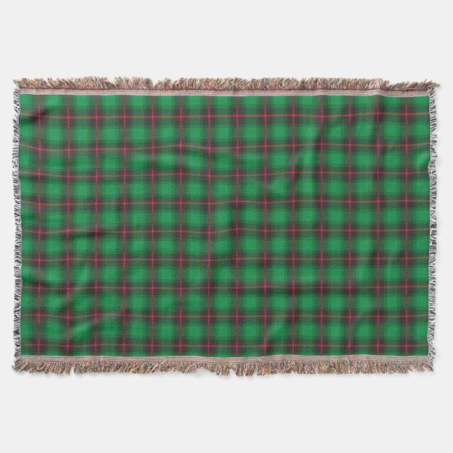 Pput Tartan Grönt Traditional Scottish Trendig Filt (Framsidan)