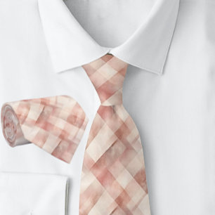 Pput Weave Peach Rosa Vår Slips