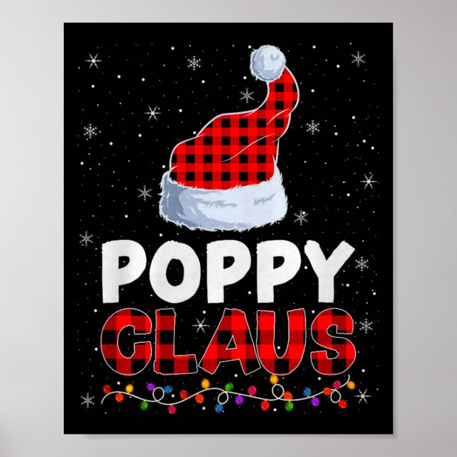 Ppy Claus Christmas Pajamas Santa Matching Family  Poster (Framsidan)