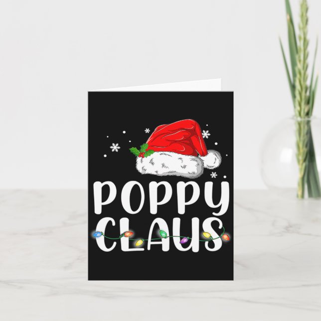 Ppy Claus Santa Christmas Matching Family  Kort (Framsida)