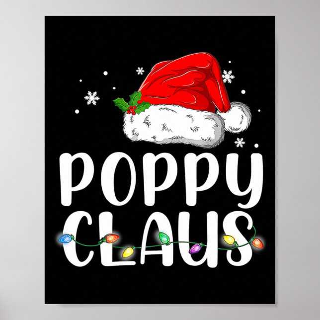 Ppy Claus Santa Christmas Matching Family  Poster (Framsidan)