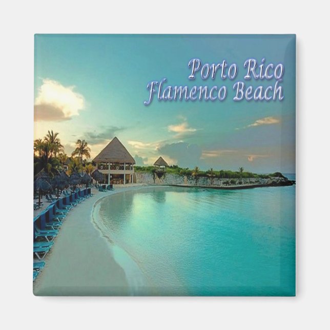 PR003 PUERTO RICO, Culebra Island, Fridge Magnet (Framsidan)