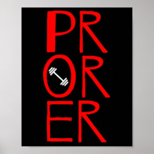 Pr eller Er Weightlift Bodybuilding Gym Weightlift Poster