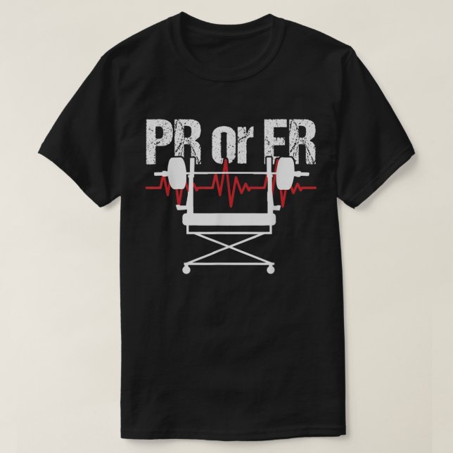 Pr eller Er Weightlyftande Bodybuilding Fitness Gy T Shirt (Design framsida)