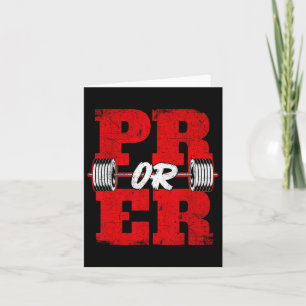 Pr eller Er - Workout Gym Weightlift Bodybuilding Kort