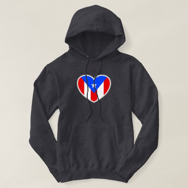 PR-hjärthoodie Hoodie (Design framsida)