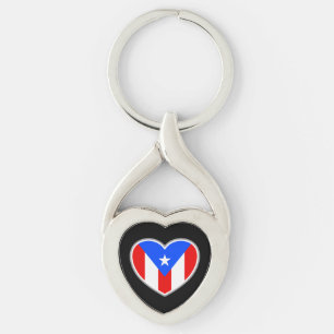 PR-Hjärtnyckelring Twisted Heart Silverfärgad Nyckelring