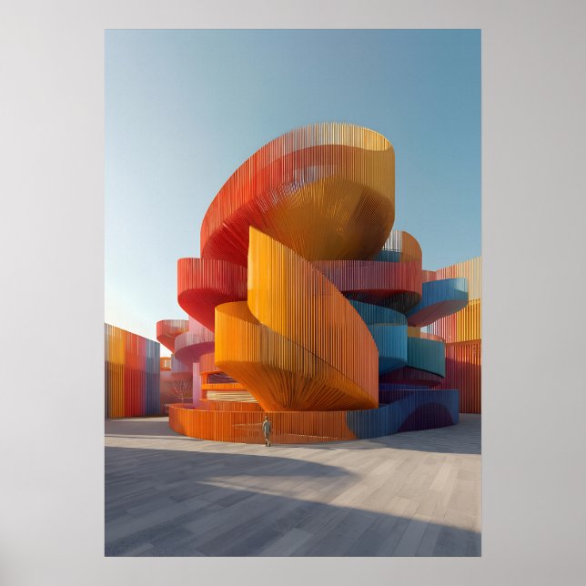 PR-O04. Ribbon Mirage Pavilion Poster (Framsidan)