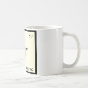 Pr - Parmigiano-Reggiano Cheese Chemistry Symbol Kaffemugg