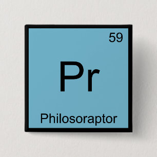 Pr - Philosoraptor Kemiskt Elemente Symbol Meme T Knapp