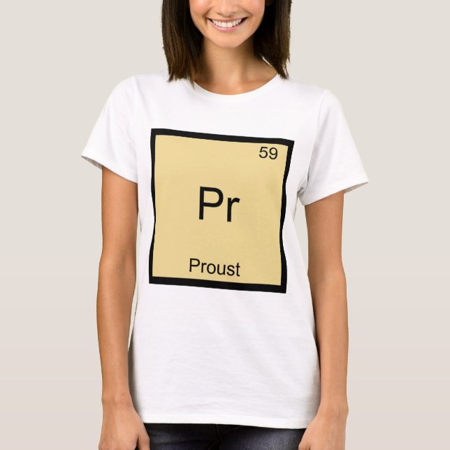 Pr - Proust Funny Chemistry Inslag Symbol T-Shirt (Framsida)
