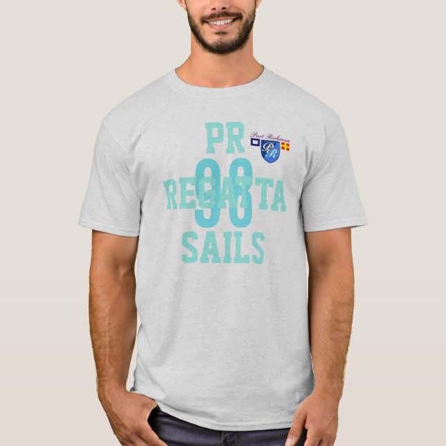 Pr-Regatta seglar numrerar 98 Tee Shirt (Framsida)
