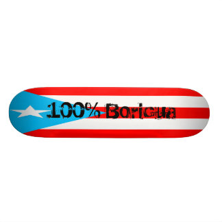 Pr-skateboard, Boricua 100% Skateboard Bräda 20 Cm