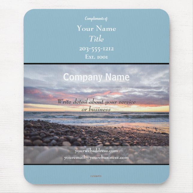 PR-tema för Mousepad Sea Shore - HAMbyWG Musmatta (Framsidan)