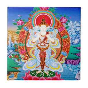 Prabhutaratna Buddha-Coolan eller Padmakumara Kakelplatta